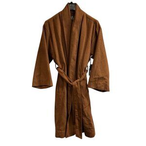 Worthington Trench Coat Womens XXL‎ Brown Oversized Tie Waist Long Jacket Career